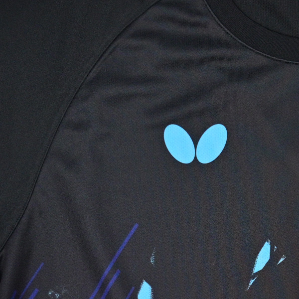 Butterfly Extera T-Shirt - Close-Up - Logo - Black-Sky